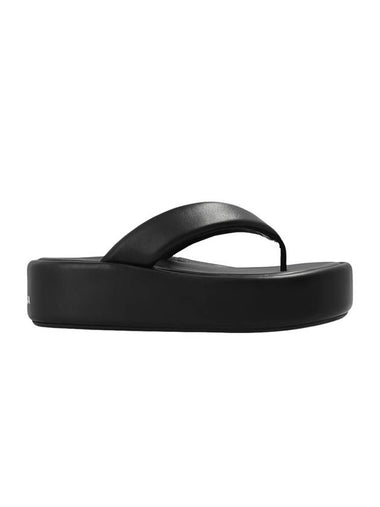 Women's Rise Thong Flip Flops Black - BALENCIAGA - BALAAN 1