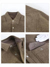 Felt Wool Alpaca Overshirt Jacket Dust - RICK OWENS - BALAAN 5