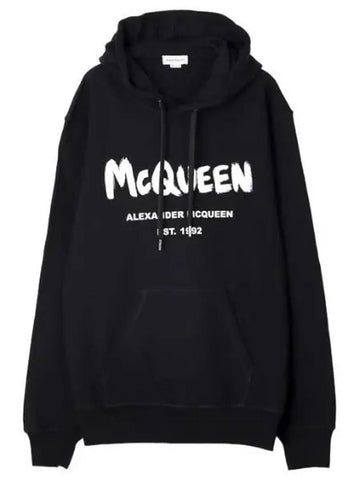 McQueen Graffiti Hooded Sweatshirt Men - ALEXANDER MCQUEEN - BALAAN 1