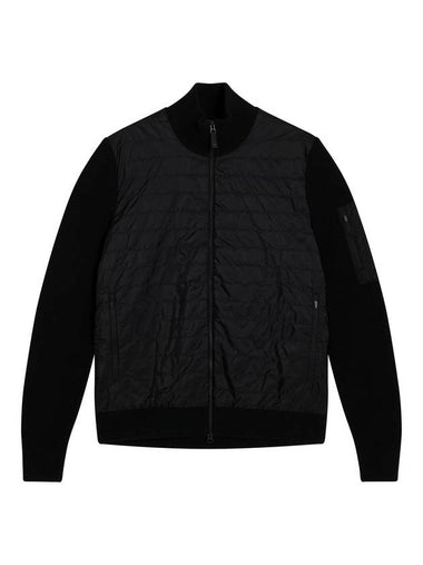 Beck Knit Hybrid Zip-Up Jacket Black - J.LINDEBERG - BALAAN 1