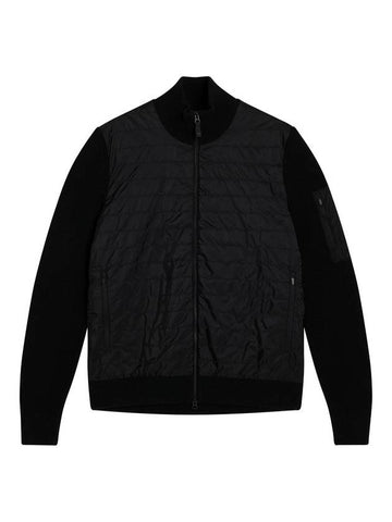 Beck Knit Hybrid Zip-Up Jacket Black - J.LINDEBERG - BALAAN 1