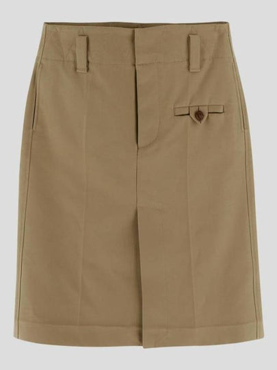 Pocket H-Line Skirt Beige - BOTTEGA VENETA - BALAAN 2