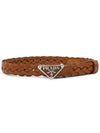 leather belt 2CS1152A7P F0046 COGNAC - PRADA - BALAAN 2