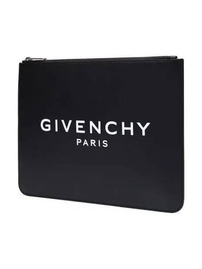 Logo Large Clutch Bag Black - GIVENCHY - BALAAN 2