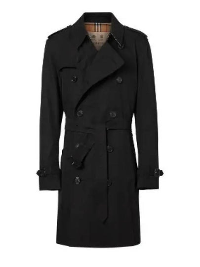 Men's Kensington Heritage Trench Coat Black - BURBERRY - BALAAN 2