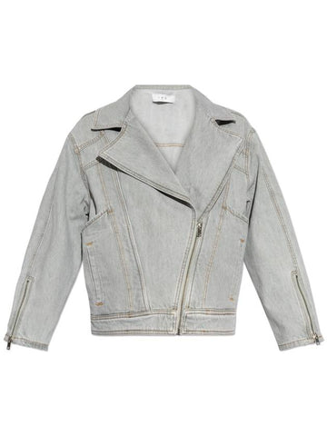 Iro Denim Jacket Hugo, Women's, Grey - IRO - BALAAN 1