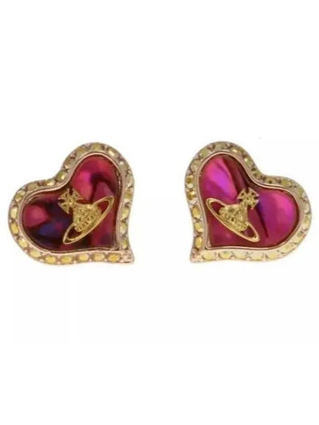 Petra Stud Earrings Pink - VIVIENNE WESTWOOD - BALAAN 1