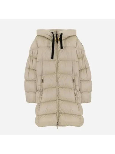 Women s down jacket long padded tapioca PWPUFRL33 209 - PARAJUMPERS - BALAAN 1