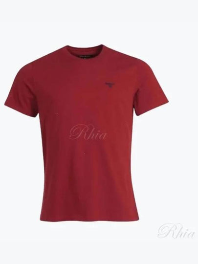 Embroidered Logo Essential Sports Short Sleeve T-Shirt Red - BARBOUR - BALAAN 2