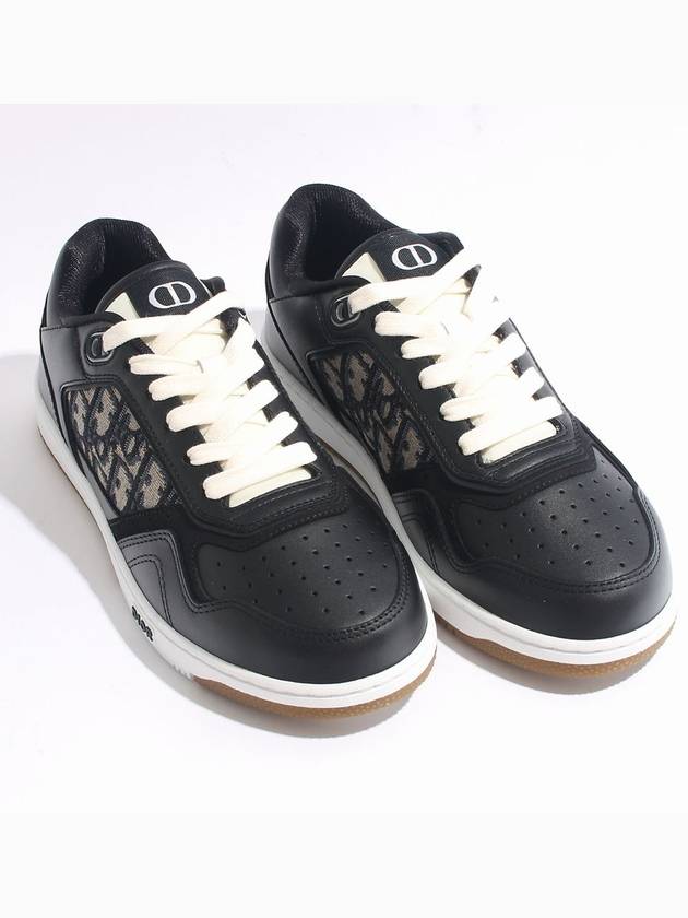 B27 Smooth Calfskin Low Top Sneakers Black - DIOR - BALAAN 3