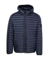 Room Woven Chamber Recycled Nylon Down Padding Hooded Jacket  Navy - STONE ISLAND - BALAAN 2