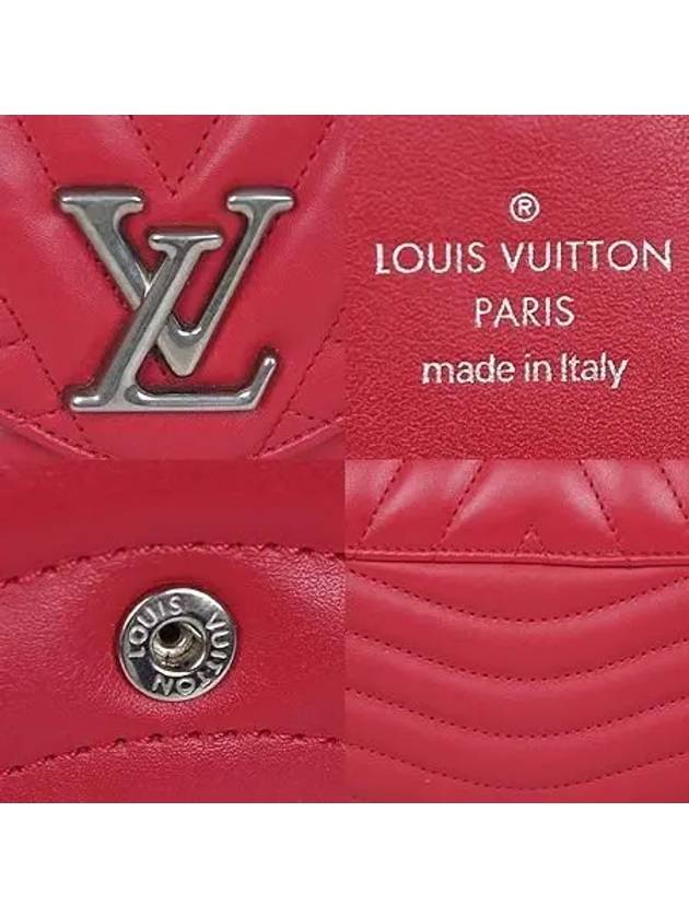 M63299 LV Vintage Logo Red Leather New Wave Long Wallet - LOUIS VUITTON - BALAAN 4