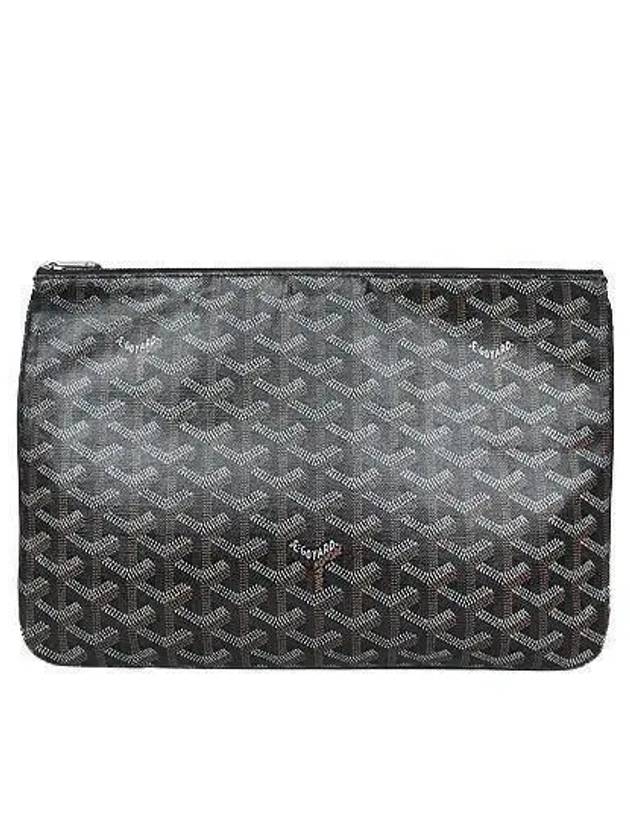 Black color logo PVC SENAT Sena MM clutch 1 - GOYARD - BALAAN 1