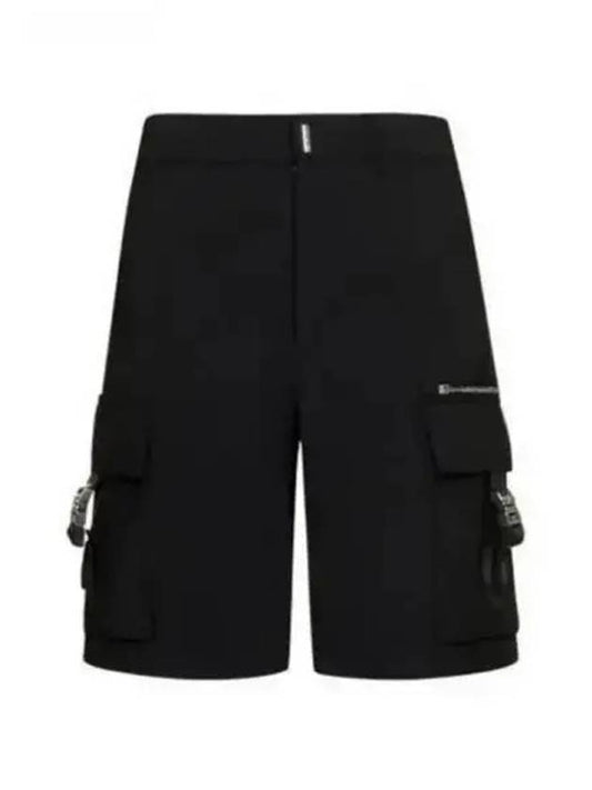 buckle cargo shorts black - GIVENCHY - BALAAN 2