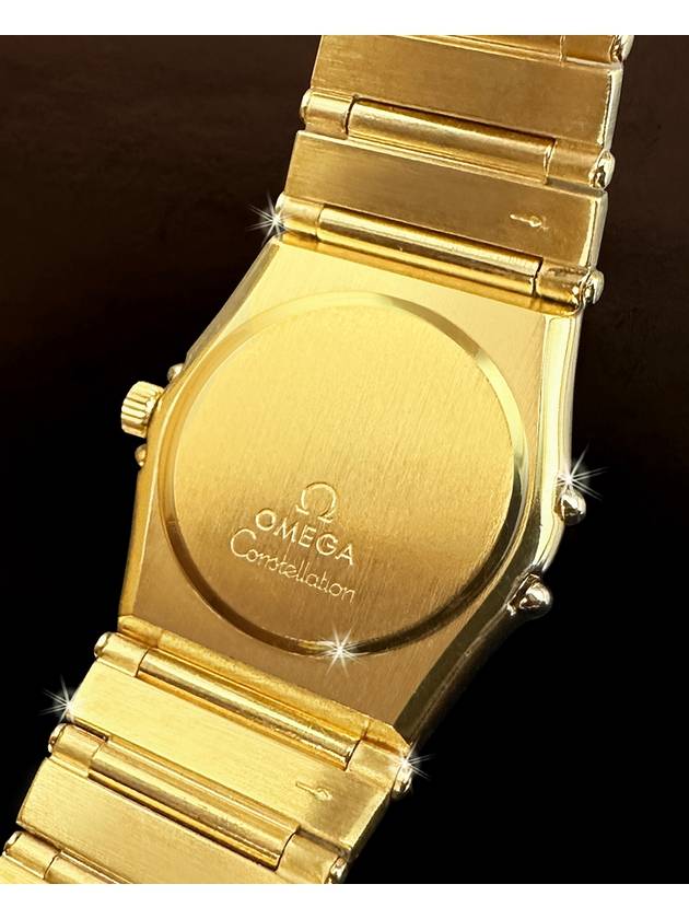 Constellation 12P Bezel Diamond Women s Gold Band Watch - OMEGA - BALAAN 6