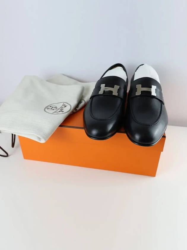 Paris Loafers Black - HERMES - BALAAN 7