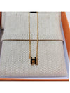 Mini Pop H Pendant Rose Gold & Noir - HERMES - BALAAN 3