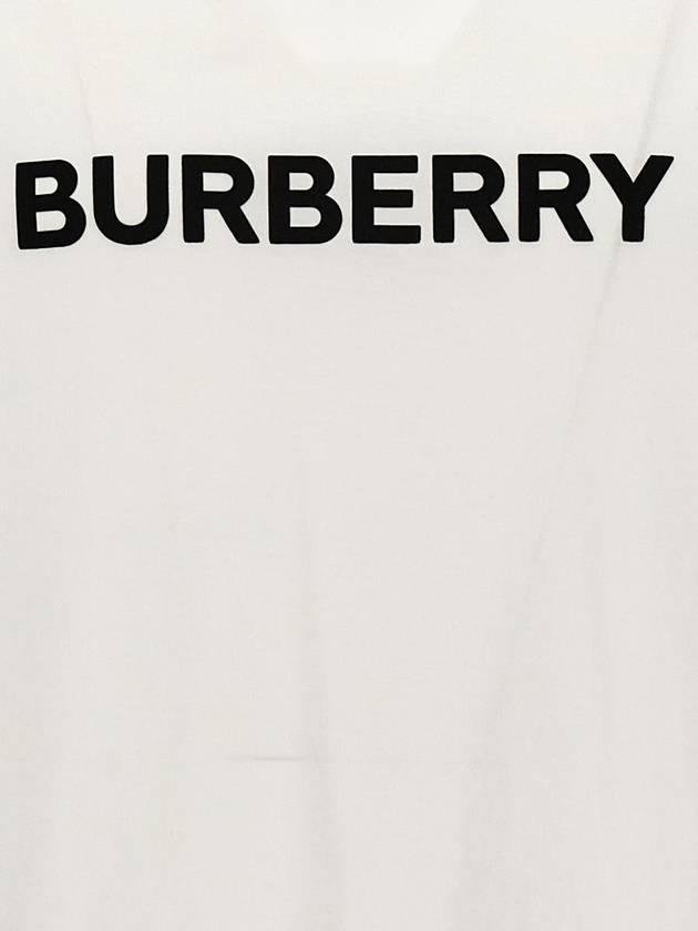 Logo Print Short Sleeve T-Shirt White - BURBERRY - BALAAN 5