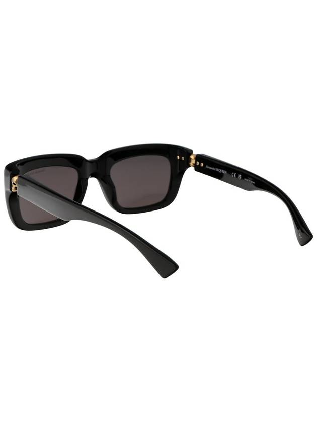 Sunglasses AM0431S 001 001 BLACK BLACK GRAY - ALEXANDER MCQUEEN - BALAAN 5