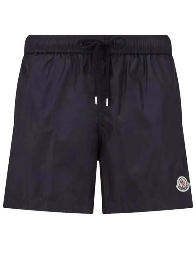 Logo Swim Shorts Night Blue - MONCLER - BALAAN 2