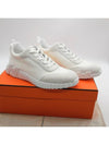 Bouncing Sneakers Mesh Suede Goatskin Blanc - HERMES - BALAAN 5