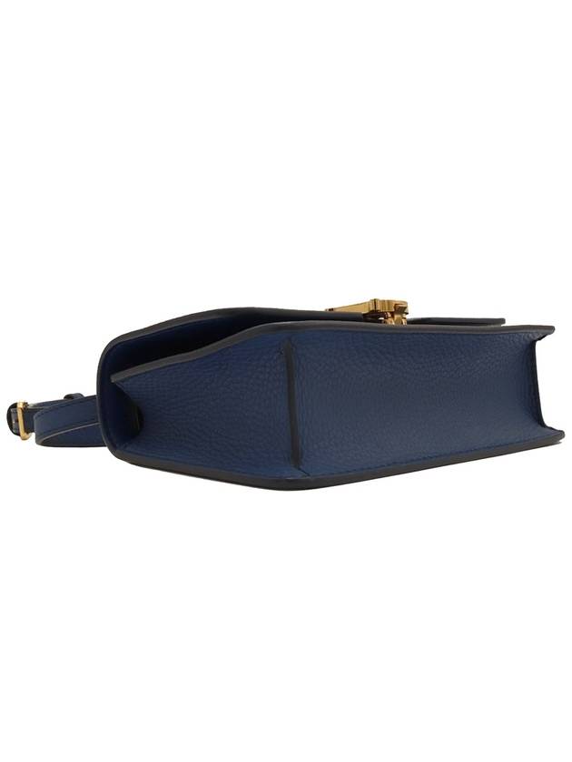 Blue Leather Grainy Mini TB Cross Bag 8063125 - BURBERRY - BALAAN 4