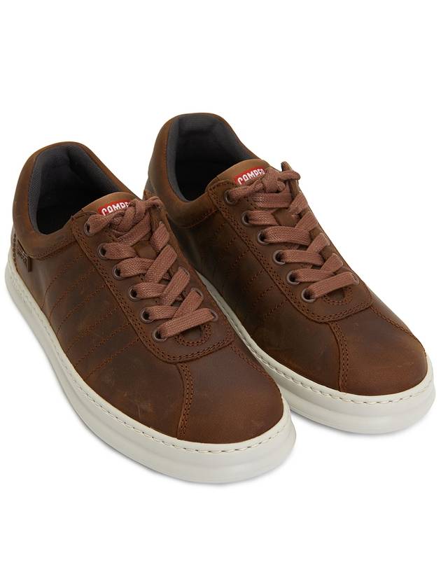 Runner Leather Low Top Sneakers Brown - CAMPER - BALAAN 4