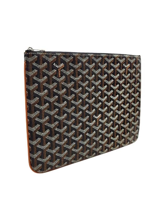 Sena Clutch Bag MM Black Brown APMSENAT2 03 - GOYARD - BALAAN 2