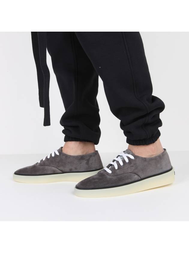 Zegna Men's Suede Low Top Sneakers Gray - FEAR OF GOD - BALAAN.