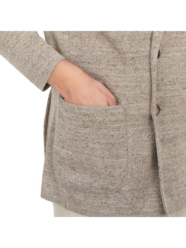 Men's Double Breasted Cardigan Beige - RVR LARDINI - BALAAN 9