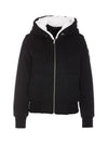 Classic Bunny Zip Up Hoodie White Black - MOOSE KNUCKLES - BALAAN 3