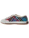 Tartan Logo Print Low Top Sneakers - VIVIENNE WESTWOOD - BALAAN 4