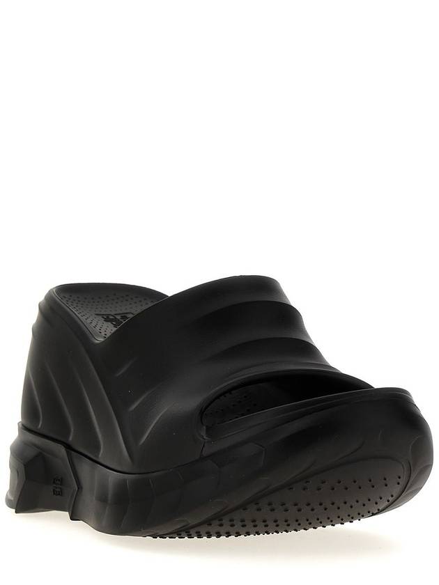 Women's Marshmallow Rubber Sandals Slippers Black - GIVENCHY - BALAAN 3