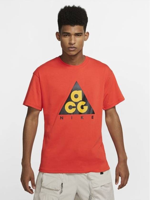 ACG Giant Logo Short Sleeves T-Shirt Habanero Red - NIKE - BALAAN 2