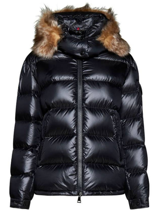 Women's My Upper Mairefur Short Down Padding Black - MONCLER - BALAAN 1