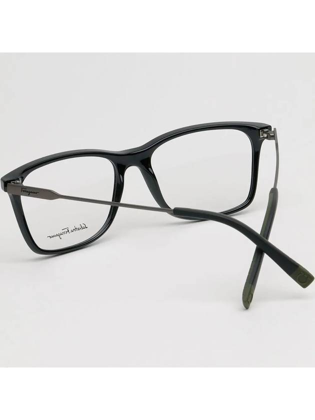 glasses frame SF2876 021 square horn rim black - SALVATORE FERRAGAMO - BALAAN 4