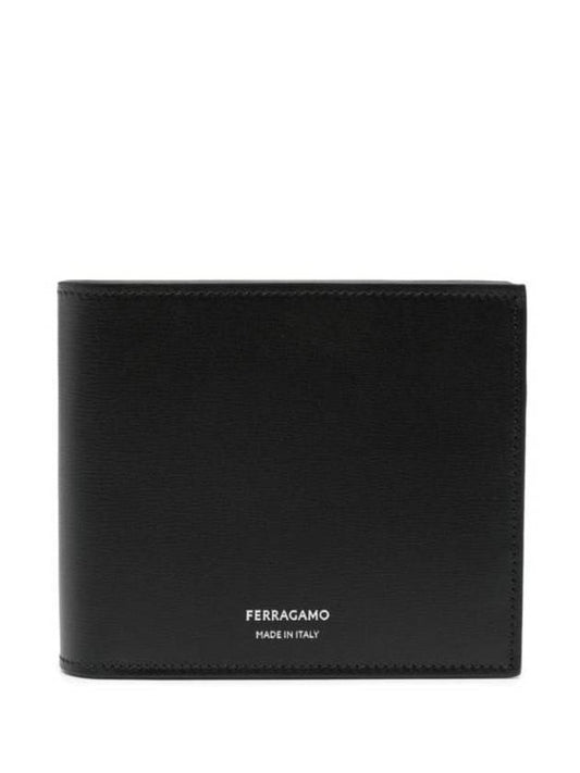 Men’s Classic Coin Pocket Half Wallet Black - SALVATORE FERRAGAMO - BALAAN 1