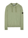 Men's Waffen Patch OLD Treatment Cotton Hoodie Sage Green - STONE ISLAND - BALAAN 1