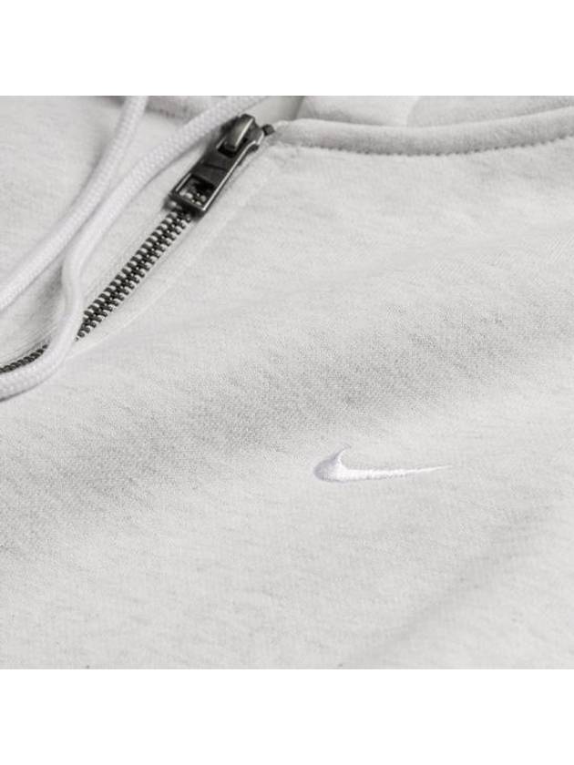 NRG Solo Swoosh Zip Up Hoodie White - NIKE - BALAAN 3