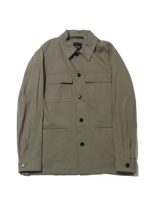 N0373101 F9H Linen Jacket - THEORY - BALAAN 1