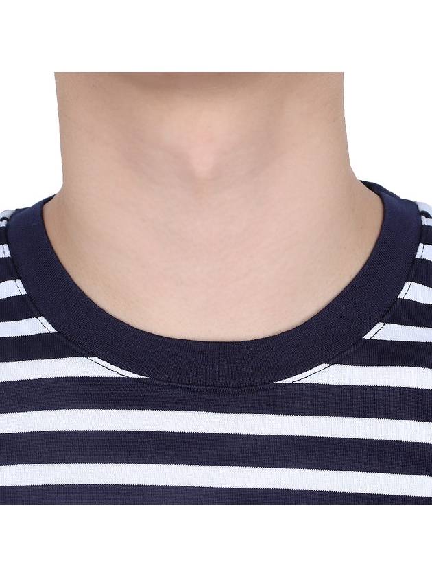 Fox Head Patch Regular Marin Long Sleeve T Shirt Navy Stripes - MAISON KITSUNE - BALAAN 7