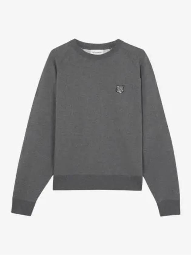 Bold Fox Head Patch Oversized Sweatshirtt Grey - MAISON KITSUNE - BALAAN 3