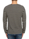 Minquiers Modern Stripe Long Sleeve T-Shirt Noir - SAINT JAMES - BALAAN 5