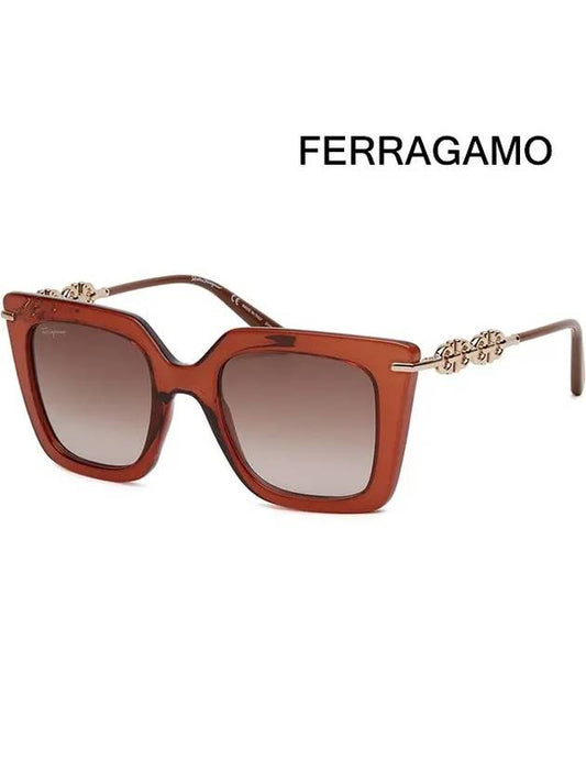 Eyewear Gradient Butterfly Sunglasses Brown - SALVATORE FERRAGAMO - BALAAN 2