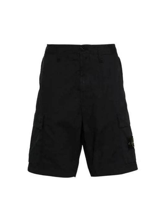 Light Stretch Cotton Bermuda Regular Fit Shorts Navy - STONE ISLAND - BALAAN 2