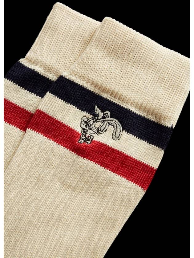 cotton logo socks white - MONCLER - BALAAN 4