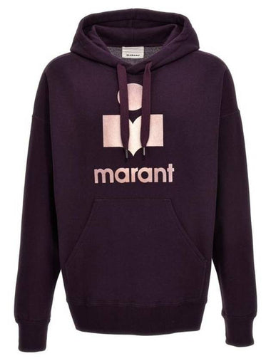 Miley Logo Hoodie Dark Plum Purple - ISABEL MARANT - BALAAN 1