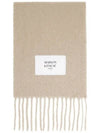 Baby Alpaca Plain Muffler Dark Beige - MAISON KITSUNE - BALAAN 2