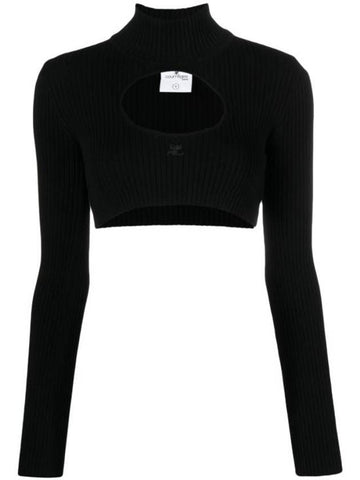 Sweater 423MPU122FI0001 9999 BLACK - COURREGES - BALAAN 1