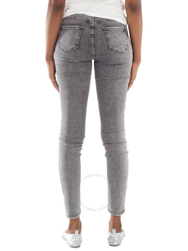 Philipp Plein Destroyed High-Waist Denim Jeggings, Waist Size 25" - PHILIPP PLEIN - BALAAN 3